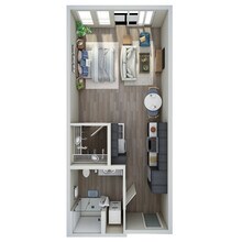 Studio - E 629 floor plan